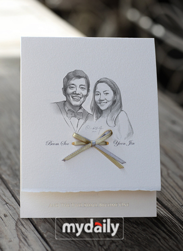 I really like this wedding card pure simple and sweet